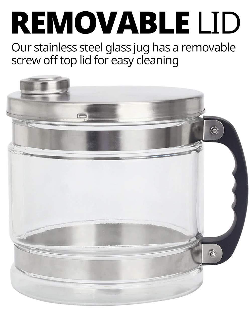 6 Litre Stainless Steel Water Distiller with 6 Litre Glass Collection Jug